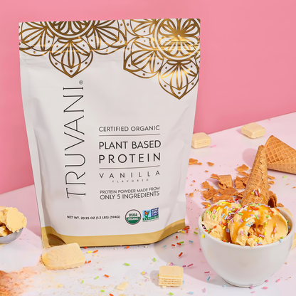 Truvani Organic Plant Based Protein Powder 20 Servings